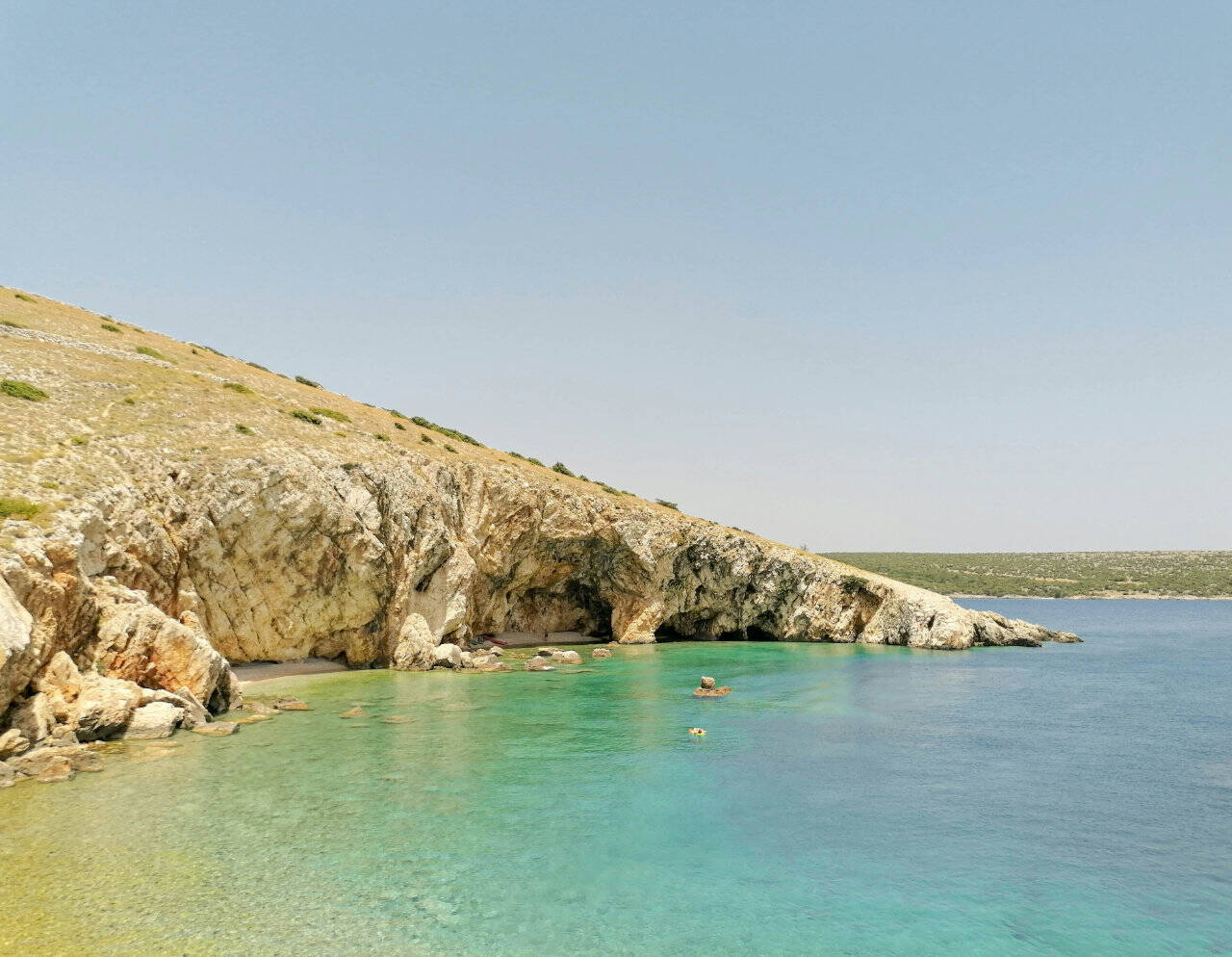 Piękna plaża na wyspie Cres